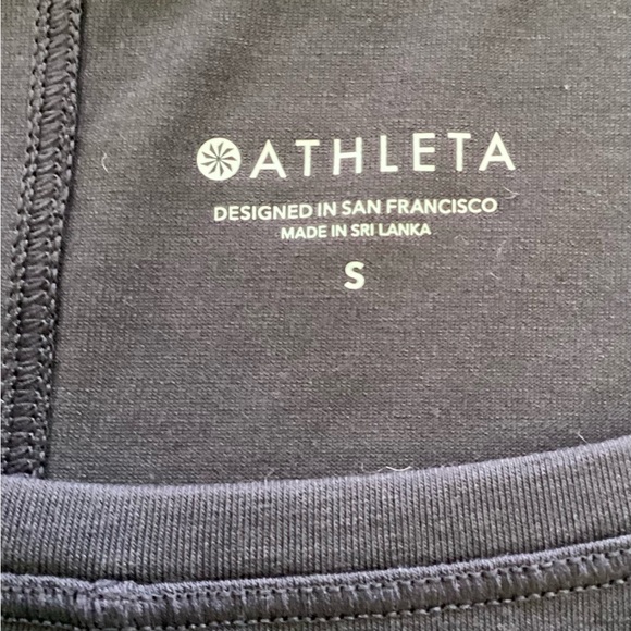 Athleta workout/casual top, batwing sleeve, S, dark gray, with reusable bag. - Picture 5 of 11